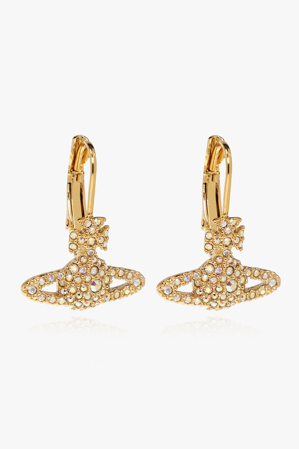 Gold vivienne hot sale westwood earrings